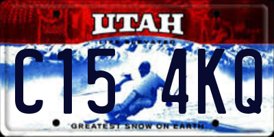 UT license plate C154KQ