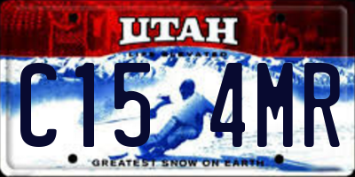 UT license plate C154MR