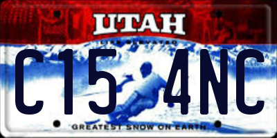 UT license plate C154NC