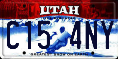 UT license plate C154NY