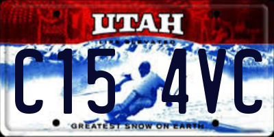 UT license plate C154VC