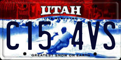 UT license plate C154VS