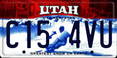 UT license plate C154VU