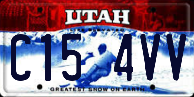 UT license plate C154VV