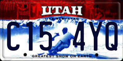UT license plate C154YQ