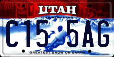 UT license plate C155AG