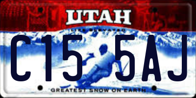 UT license plate C155AJ