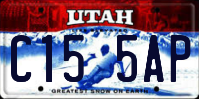 UT license plate C155AP