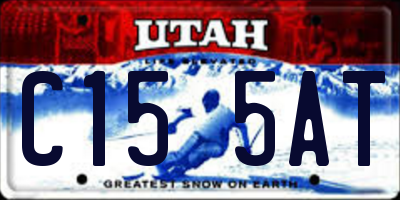 UT license plate C155AT