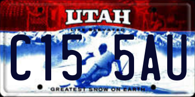 UT license plate C155AU
