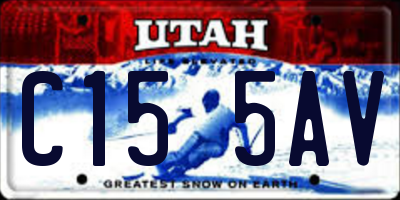 UT license plate C155AV