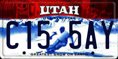 UT license plate C155AY