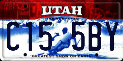 UT license plate C155BY