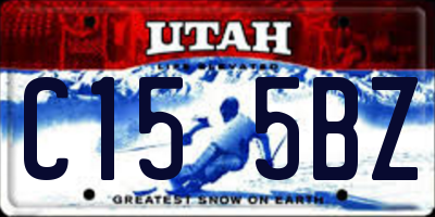 UT license plate C155BZ
