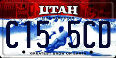 UT license plate C155CD
