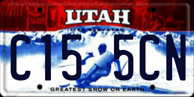 UT license plate C155CN