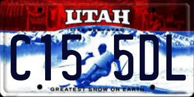 UT license plate C155DL