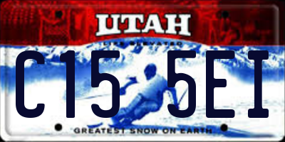 UT license plate C155EI