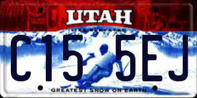 UT license plate C155EJ