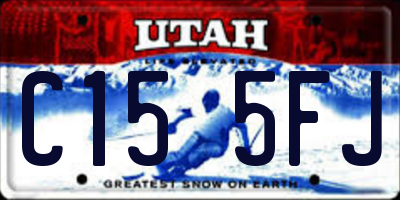 UT license plate C155FJ