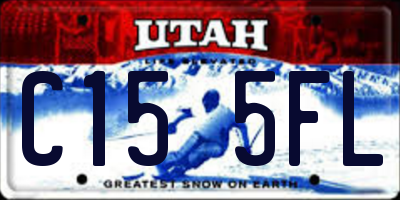 UT license plate C155FL