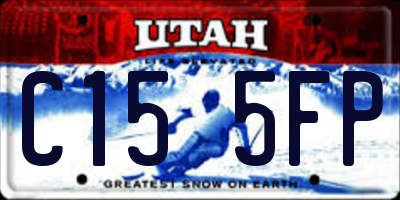 UT license plate C155FP