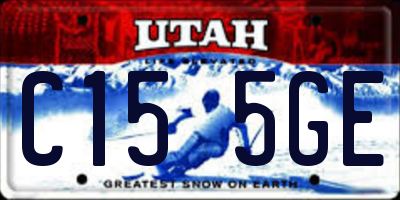 UT license plate C155GE