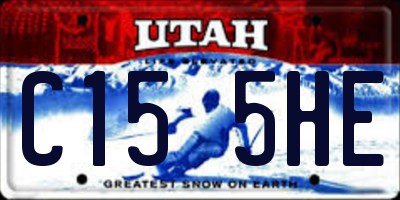 UT license plate C155HE