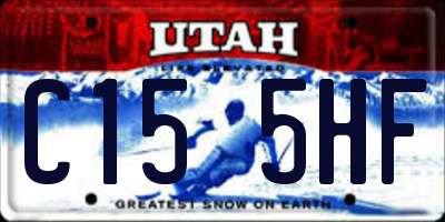 UT license plate C155HF