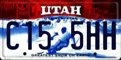 UT license plate C155HH