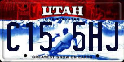 UT license plate C155HJ