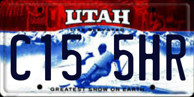 UT license plate C155HR