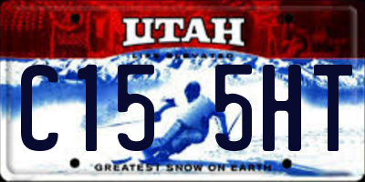 UT license plate C155HT