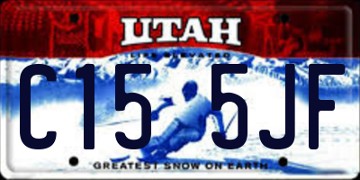 UT license plate C155JF