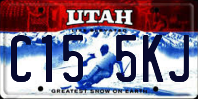 UT license plate C155KJ
