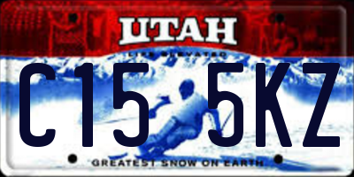 UT license plate C155KZ