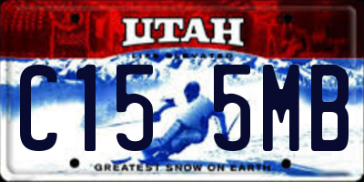 UT license plate C155MB