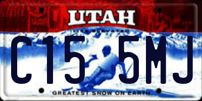 UT license plate C155MJ
