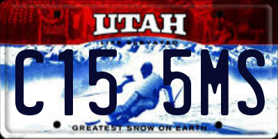 UT license plate C155MS