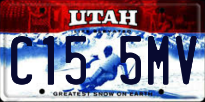 UT license plate C155MV