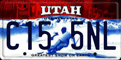 UT license plate C155NL