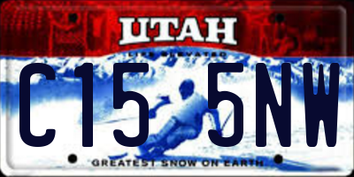 UT license plate C155NW