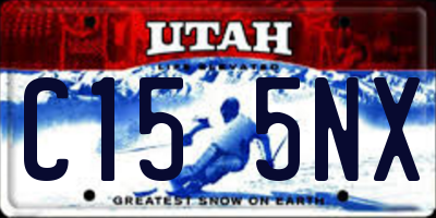 UT license plate C155NX