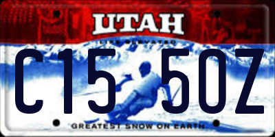 UT license plate C155OZ