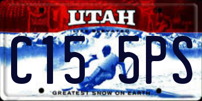 UT license plate C155PS