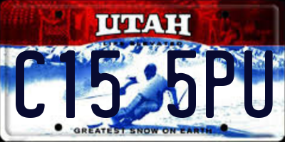 UT license plate C155PU