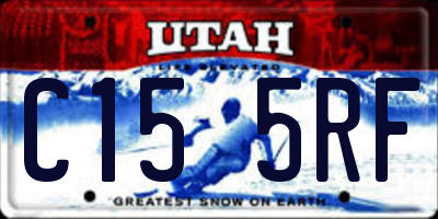 UT license plate C155RF