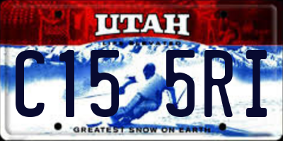 UT license plate C155RI