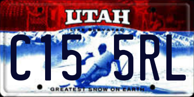 UT license plate C155RL