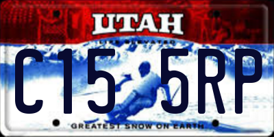 UT license plate C155RP